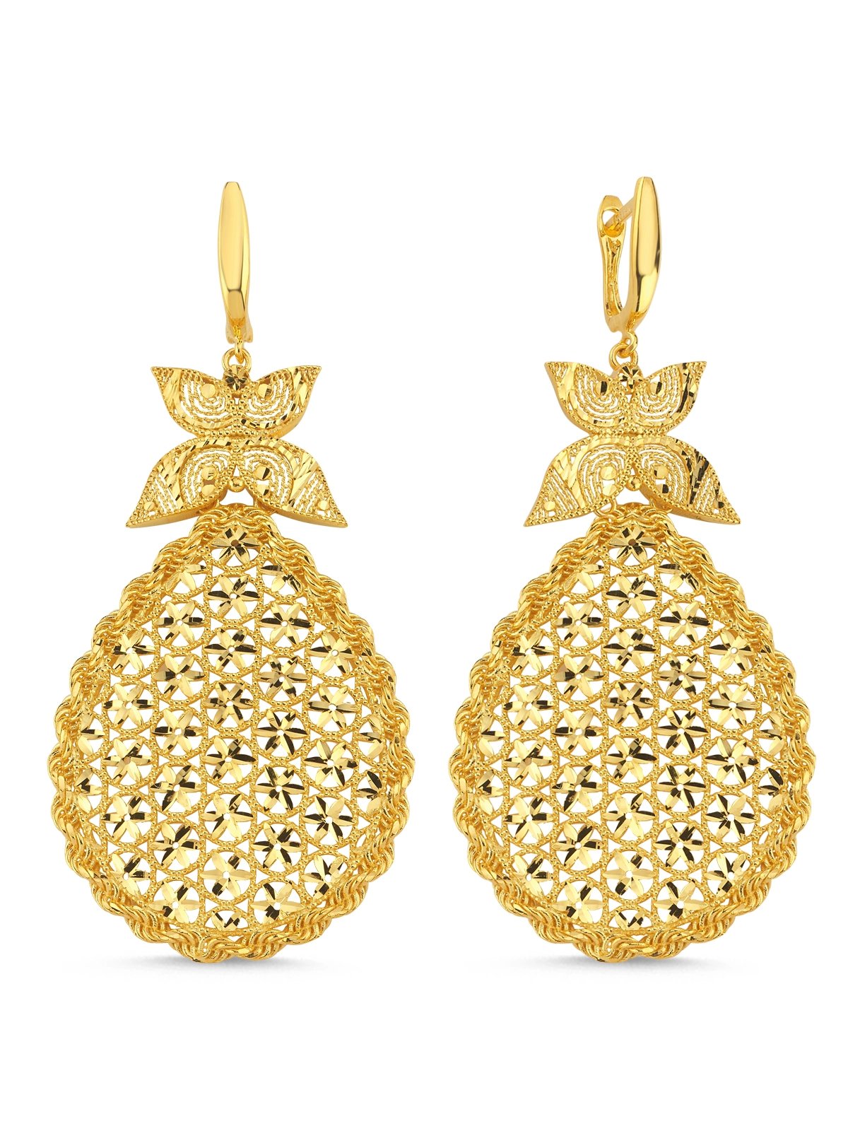 Anadolu Mirası Sallantılı Altın Küpe