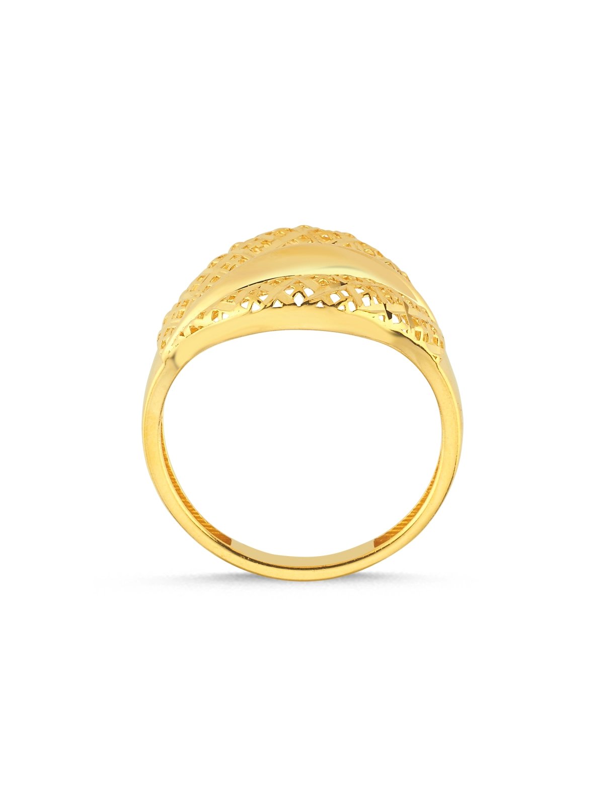 İz Hasır Altın Yüzük