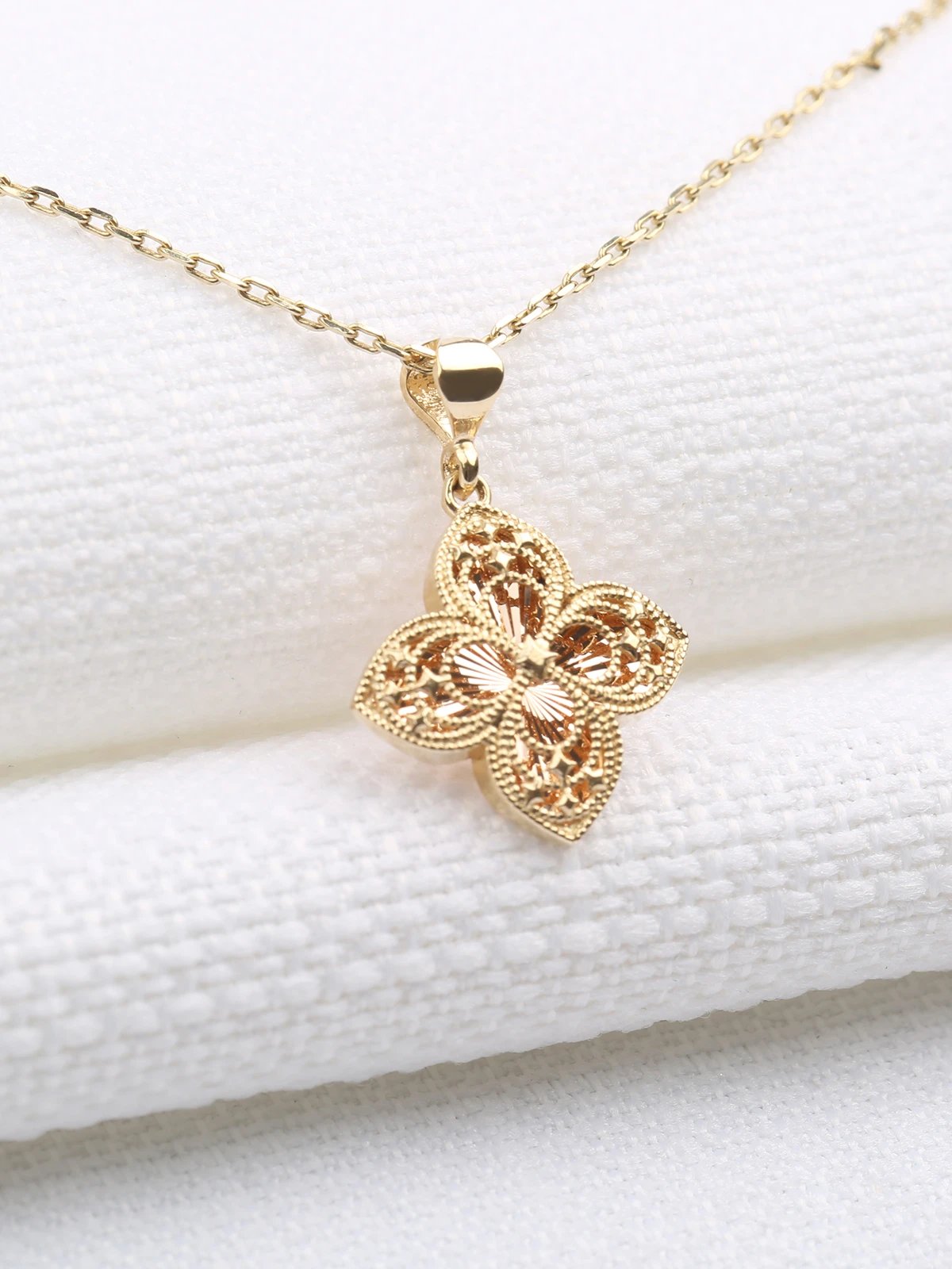 Anadolu Yoncası Altın Kolye