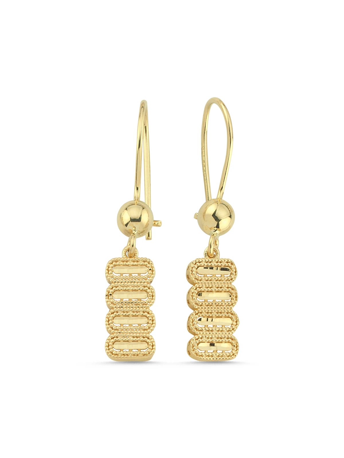 Ritim Sallantılı Altın Küpe