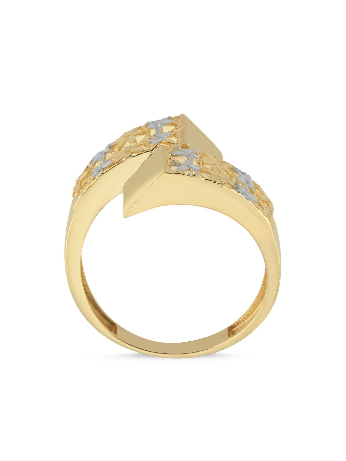 Şerit Motif Altın Yüzük