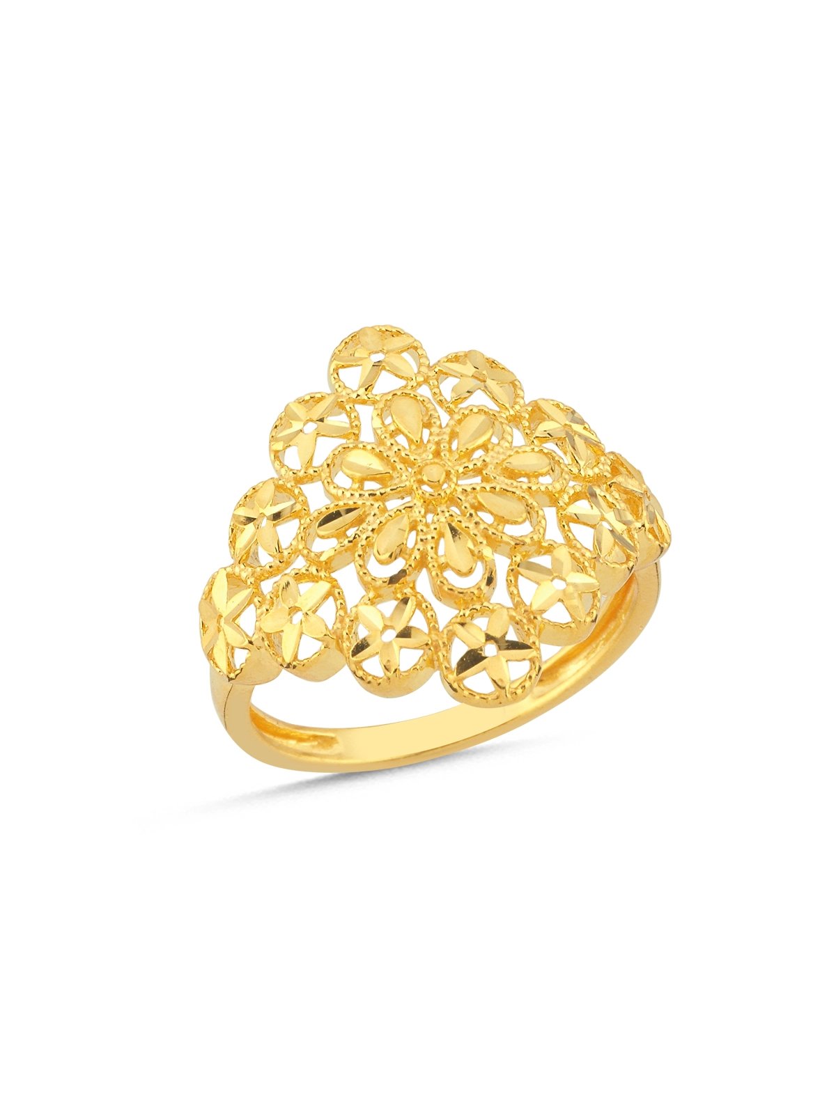 Zarafet Tacı Altın Yüzük