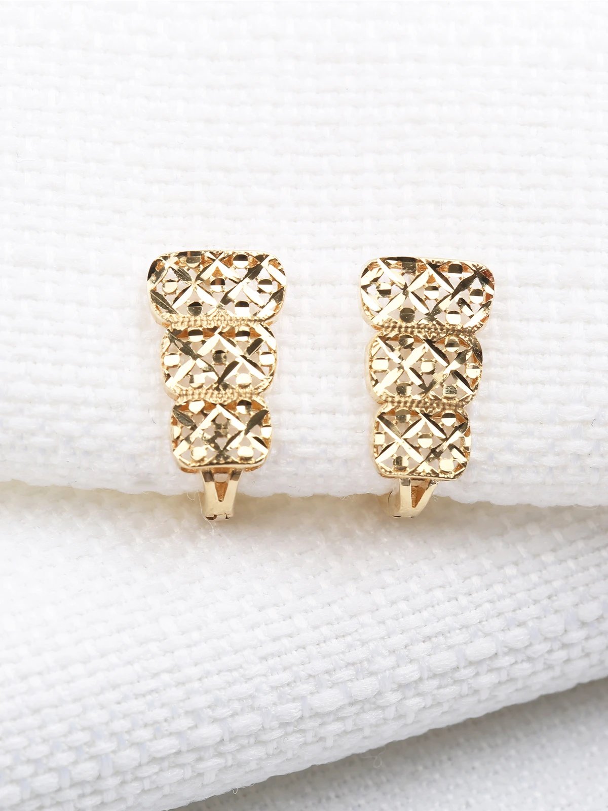 Üç Başak Altın Küpe