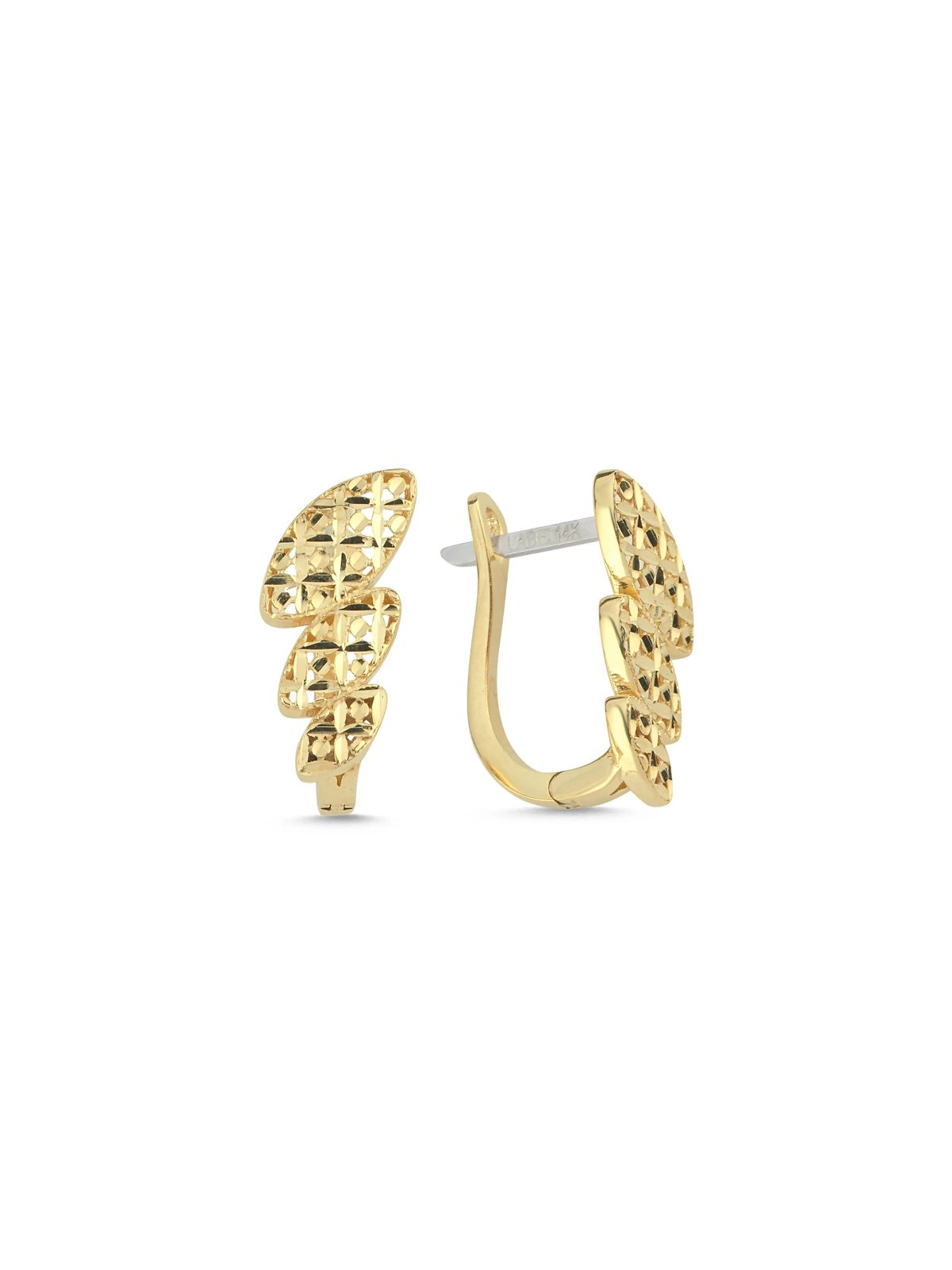 Buğday Başağı Altın Küpe