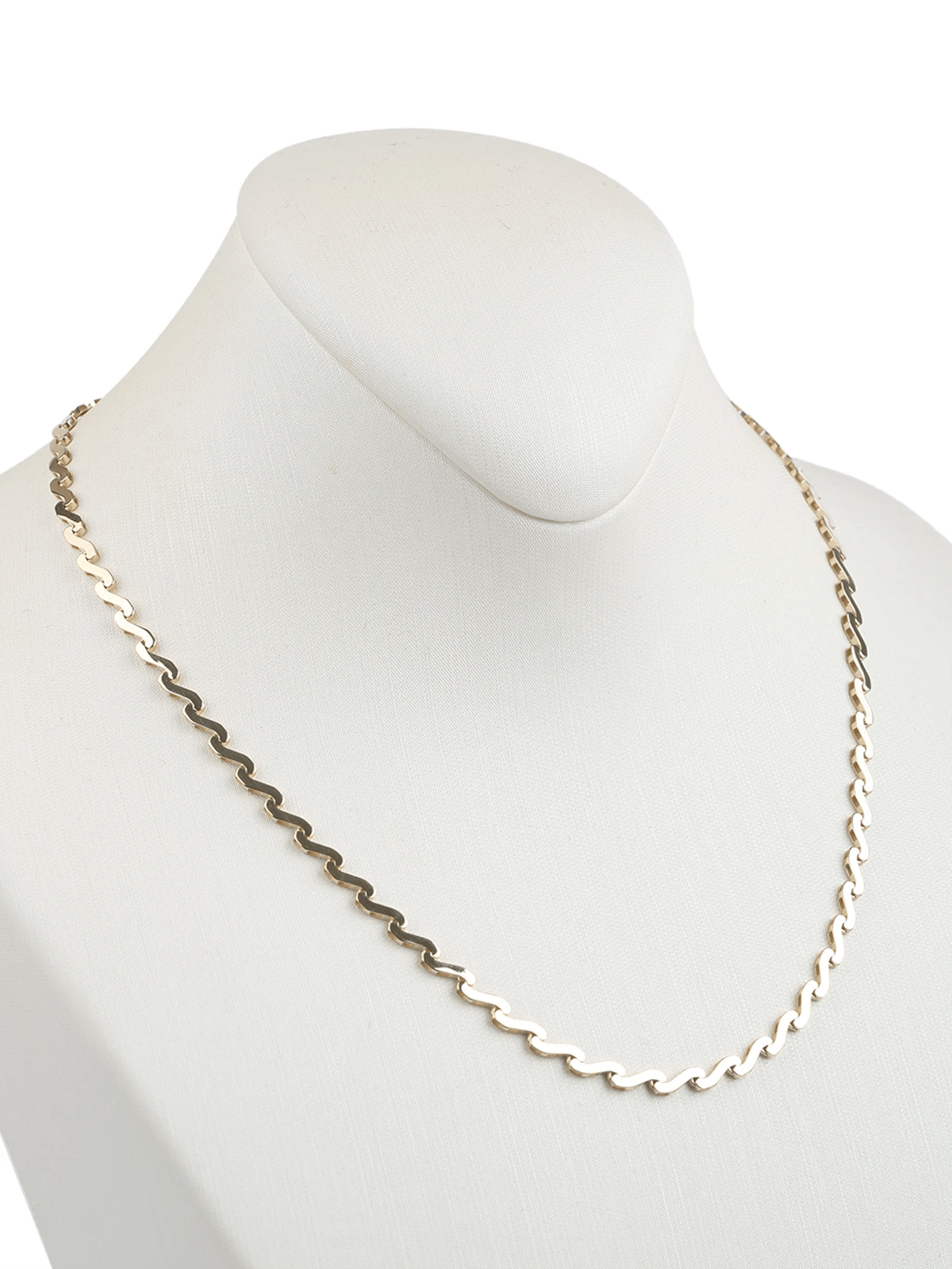 Kıvrım Altın Zincir Kolye