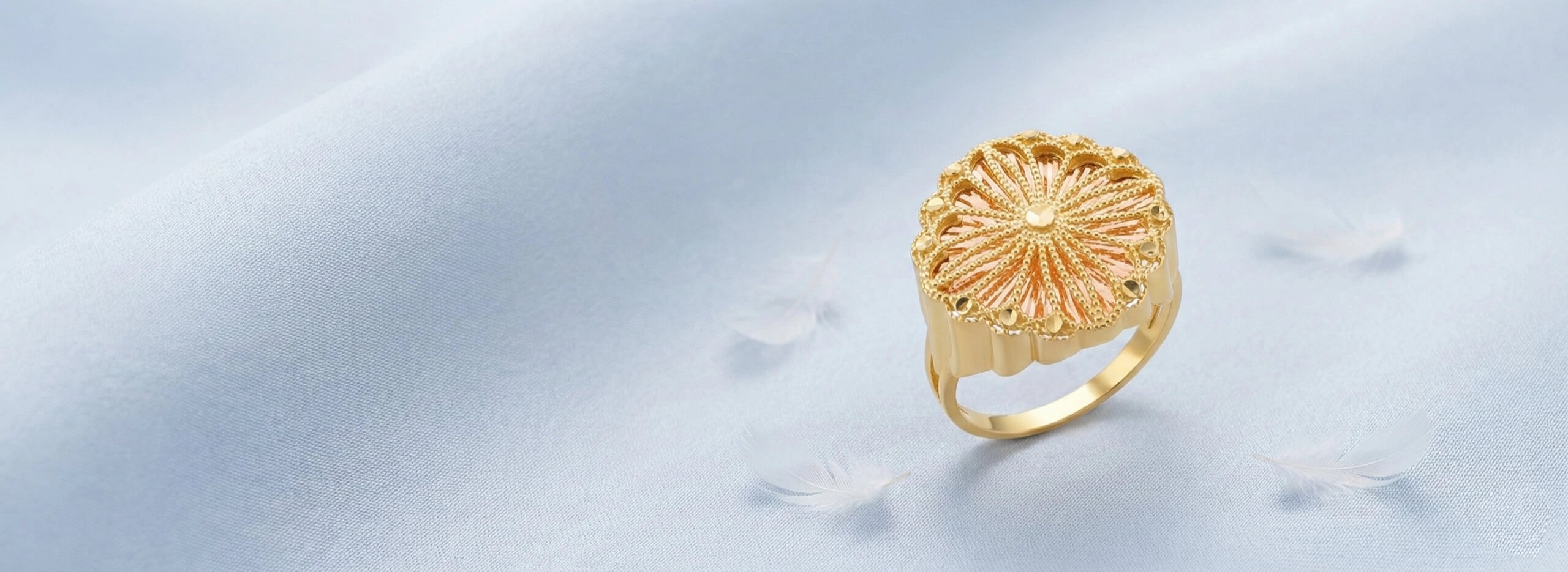 Altın Nakış Yüzük Zarafeti