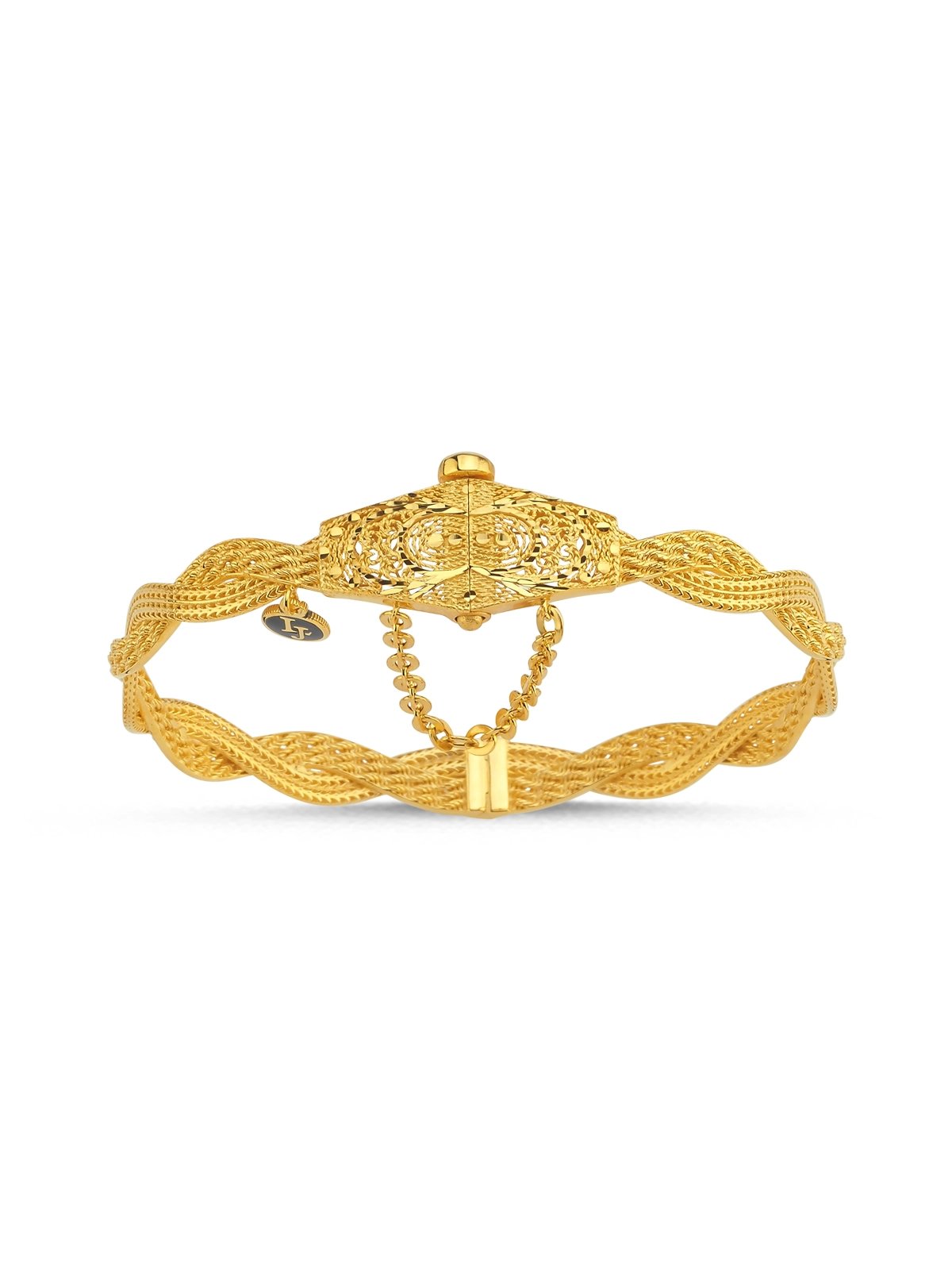 Saray İkili Örgü Altın Kelepçe