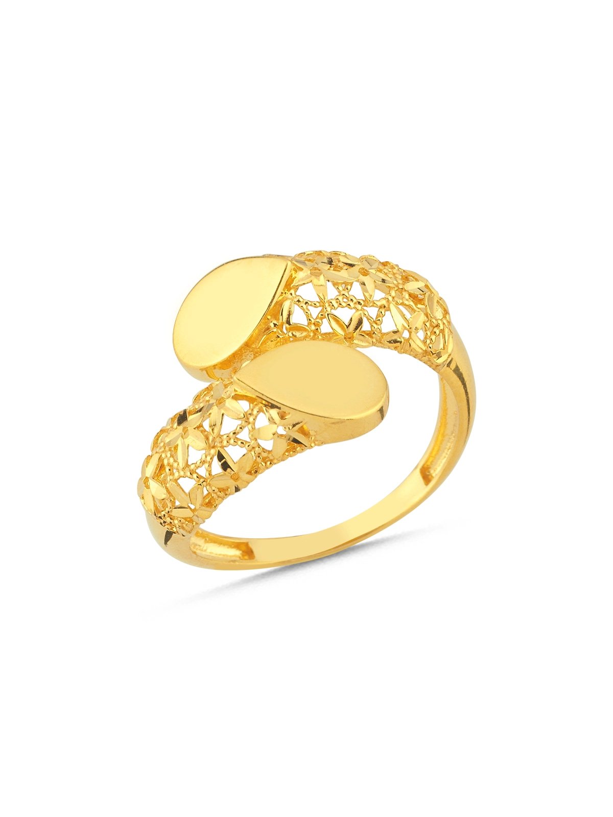 Damla Motif Altın Yüzük
