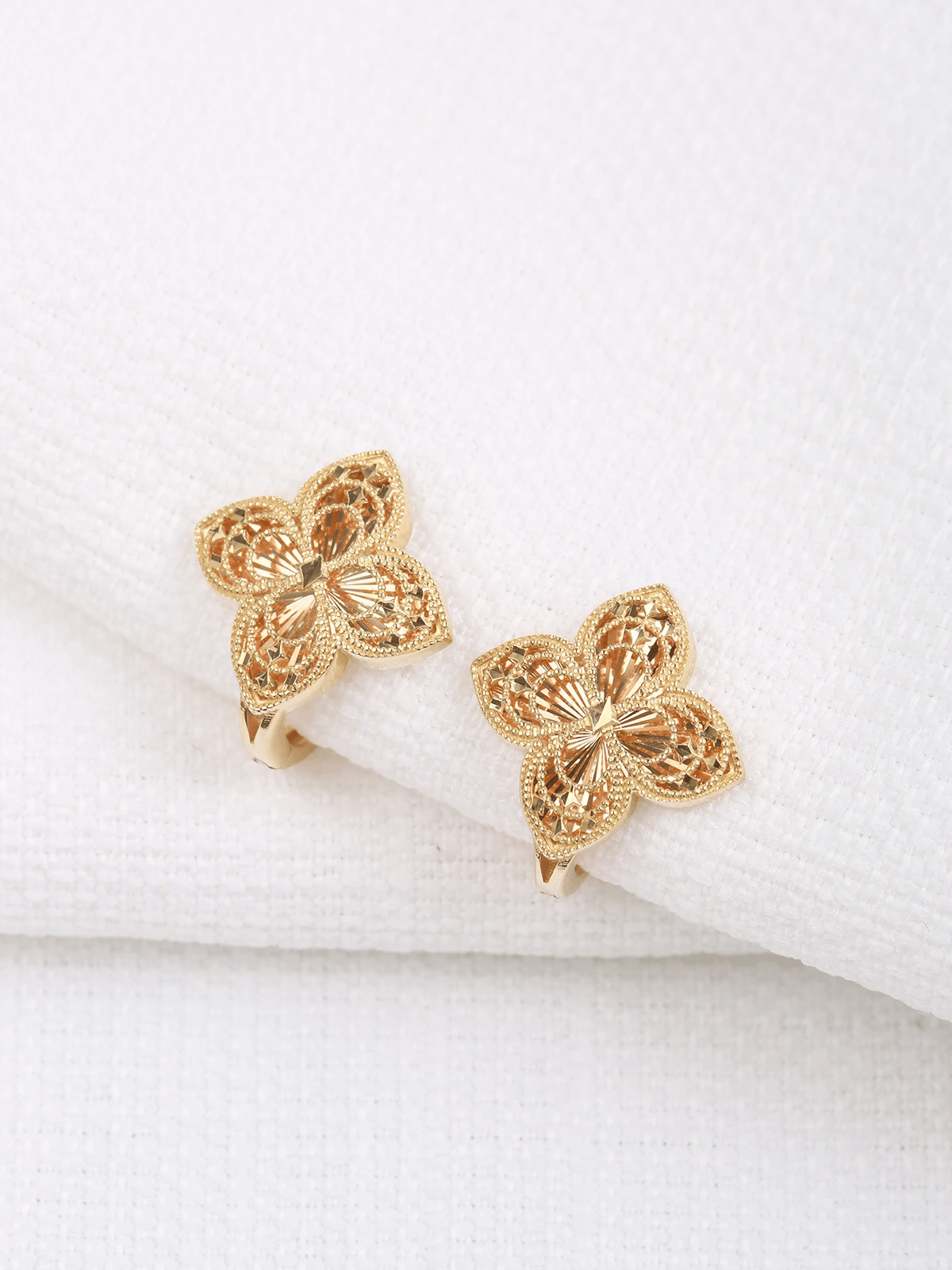 Anadolu Yoncası Altın Küpe