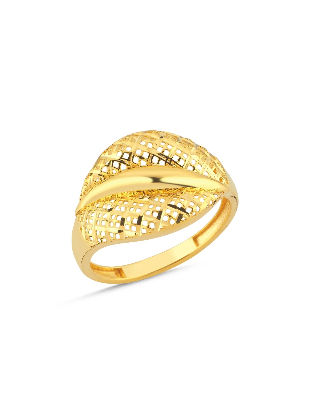 İz Hasır Altın Yüzük