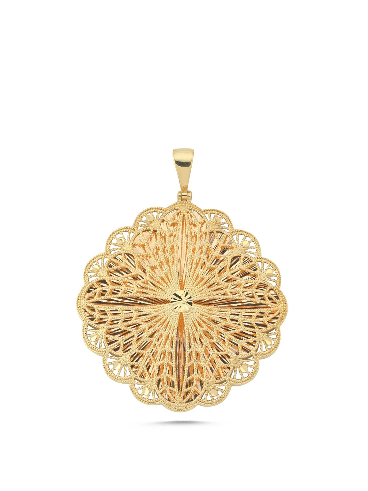 Nakış Kolye Altın Ucu