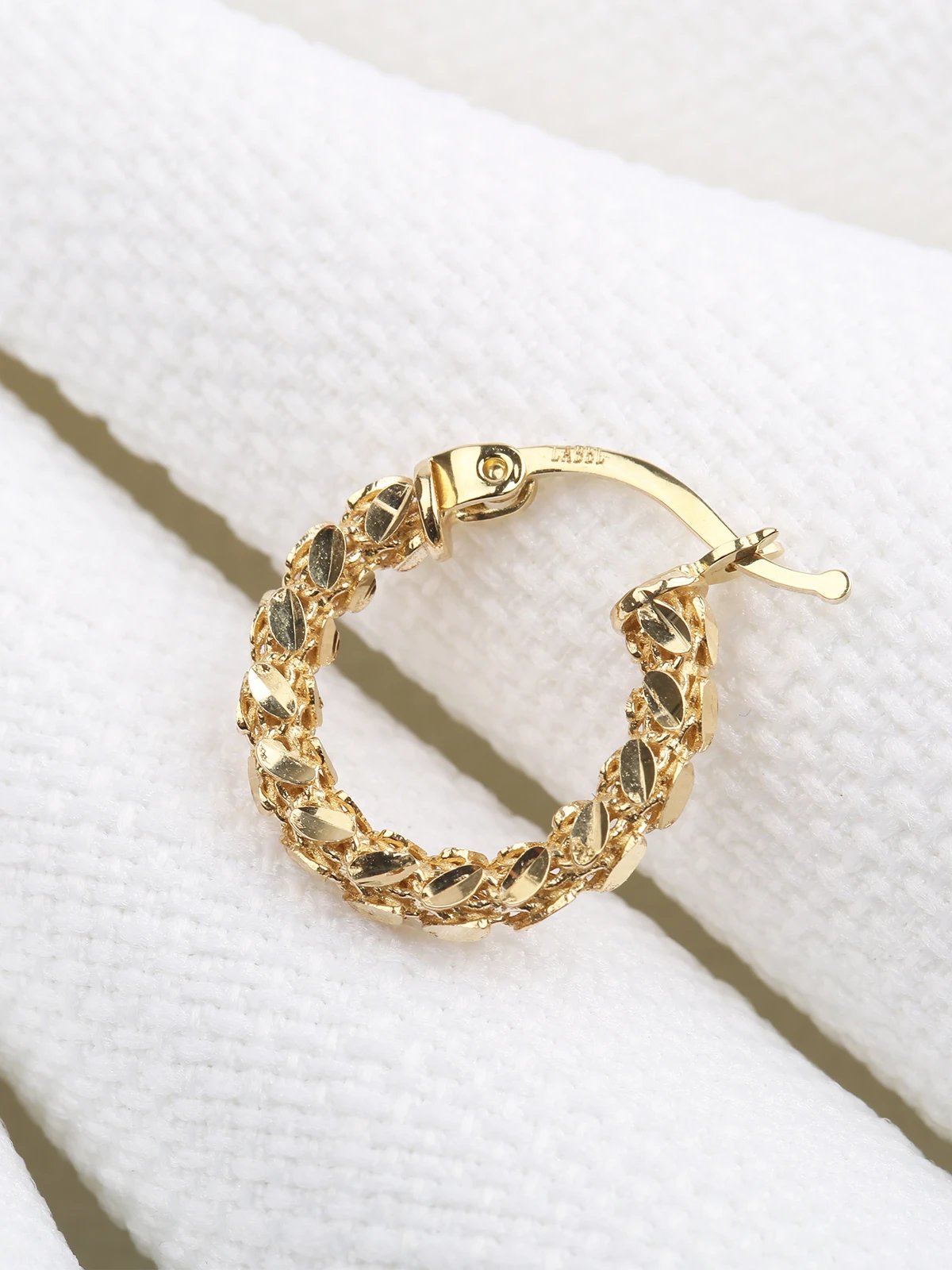 Burgu Altın Halka Küpe