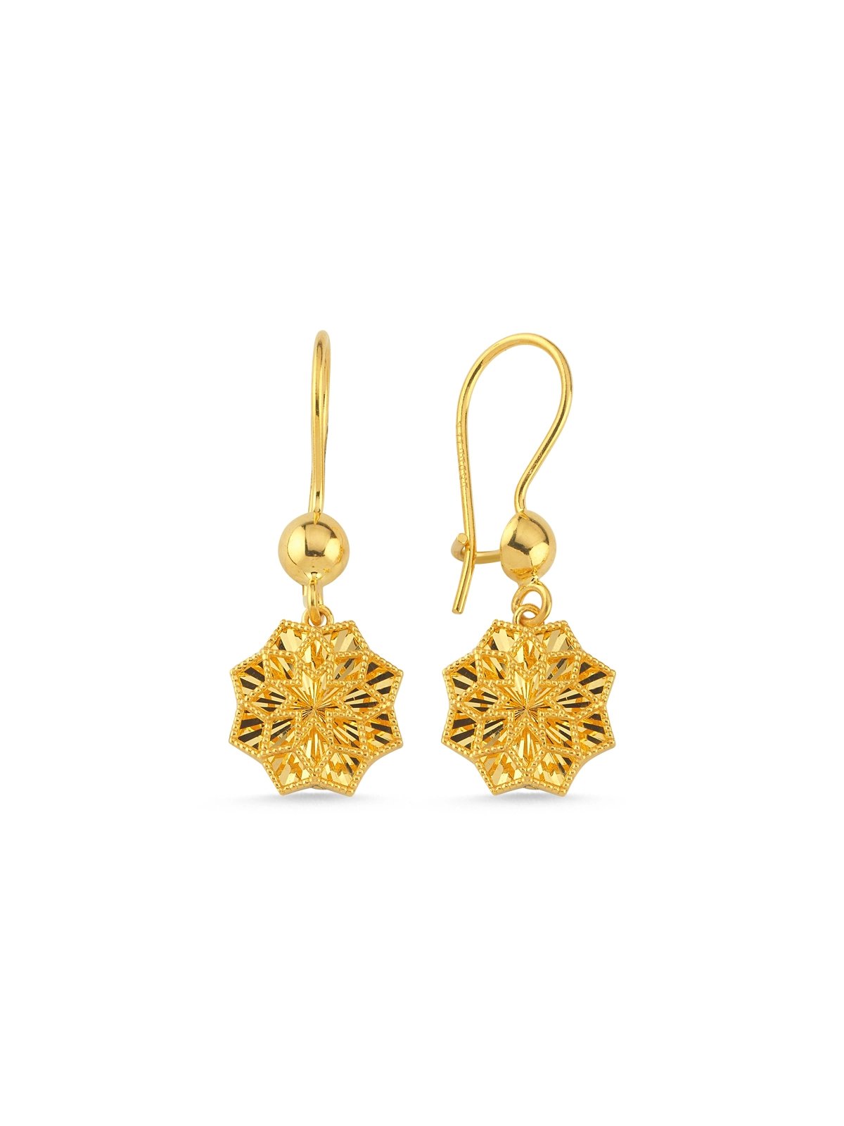 Kervansaray Yıldızı Altın Küpe