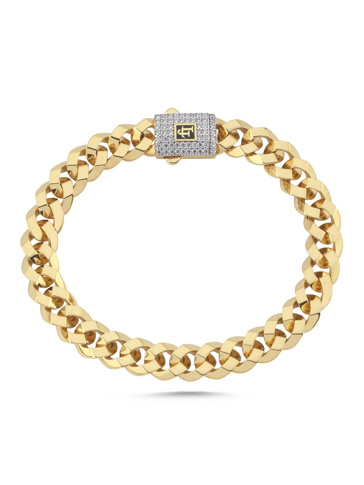 Kristal Gurmet Altın Bileklik 9mm