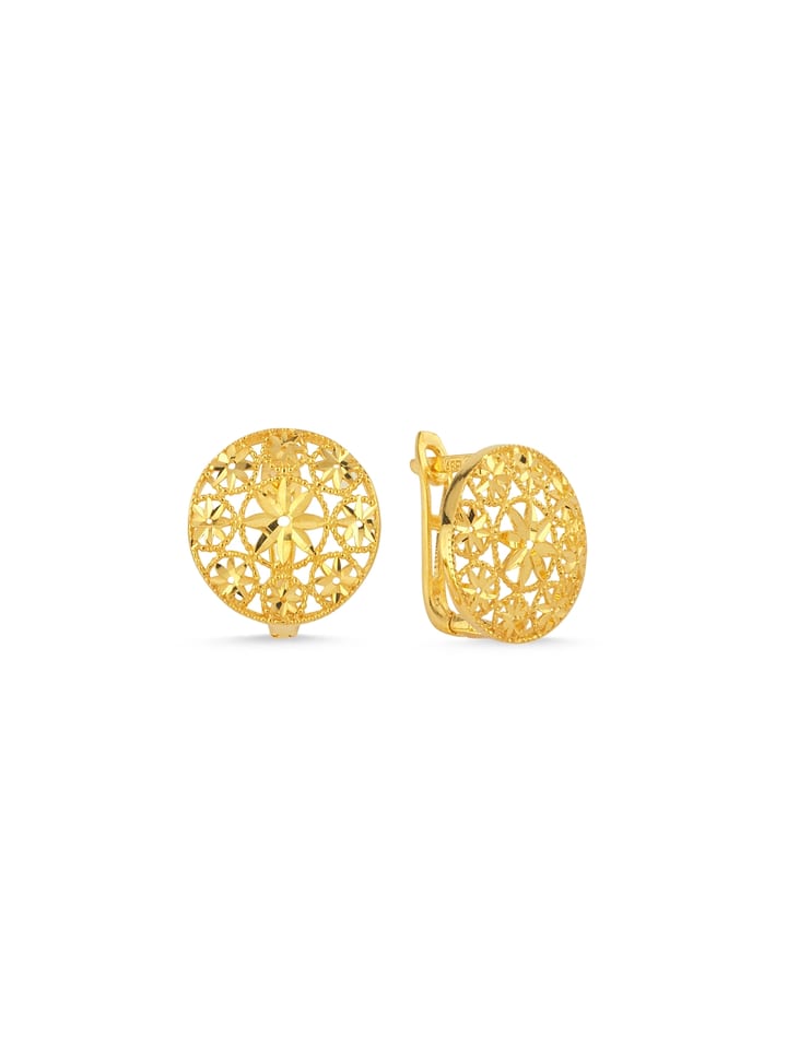 Işık Mozaiği Altın Küpe