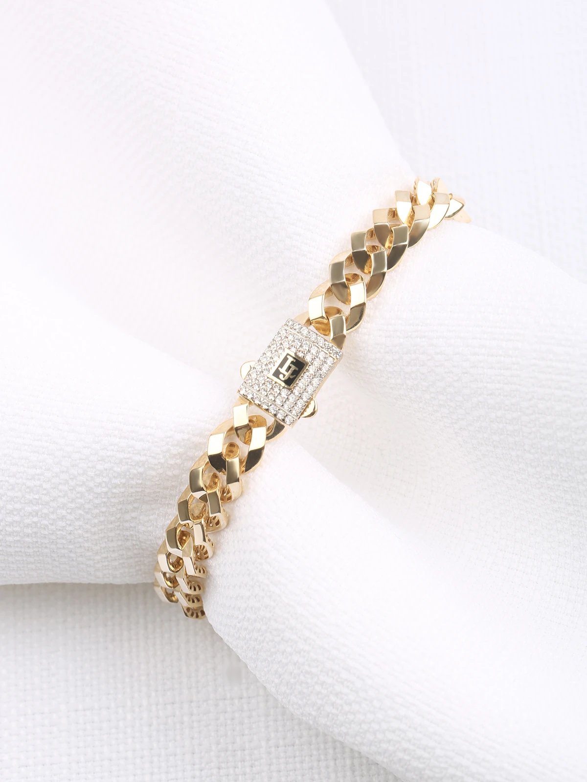 Kristal Gurmet Altın Bileklik 9mm