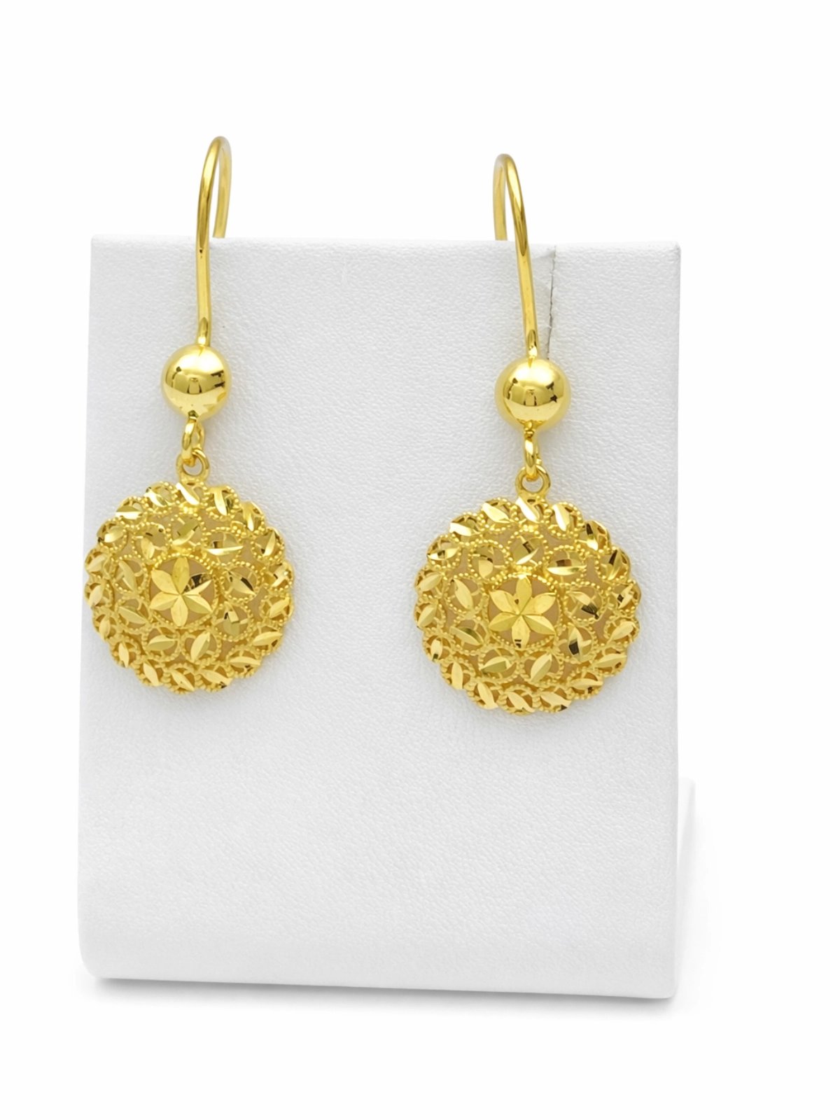 Hanımeli Altın Küpe