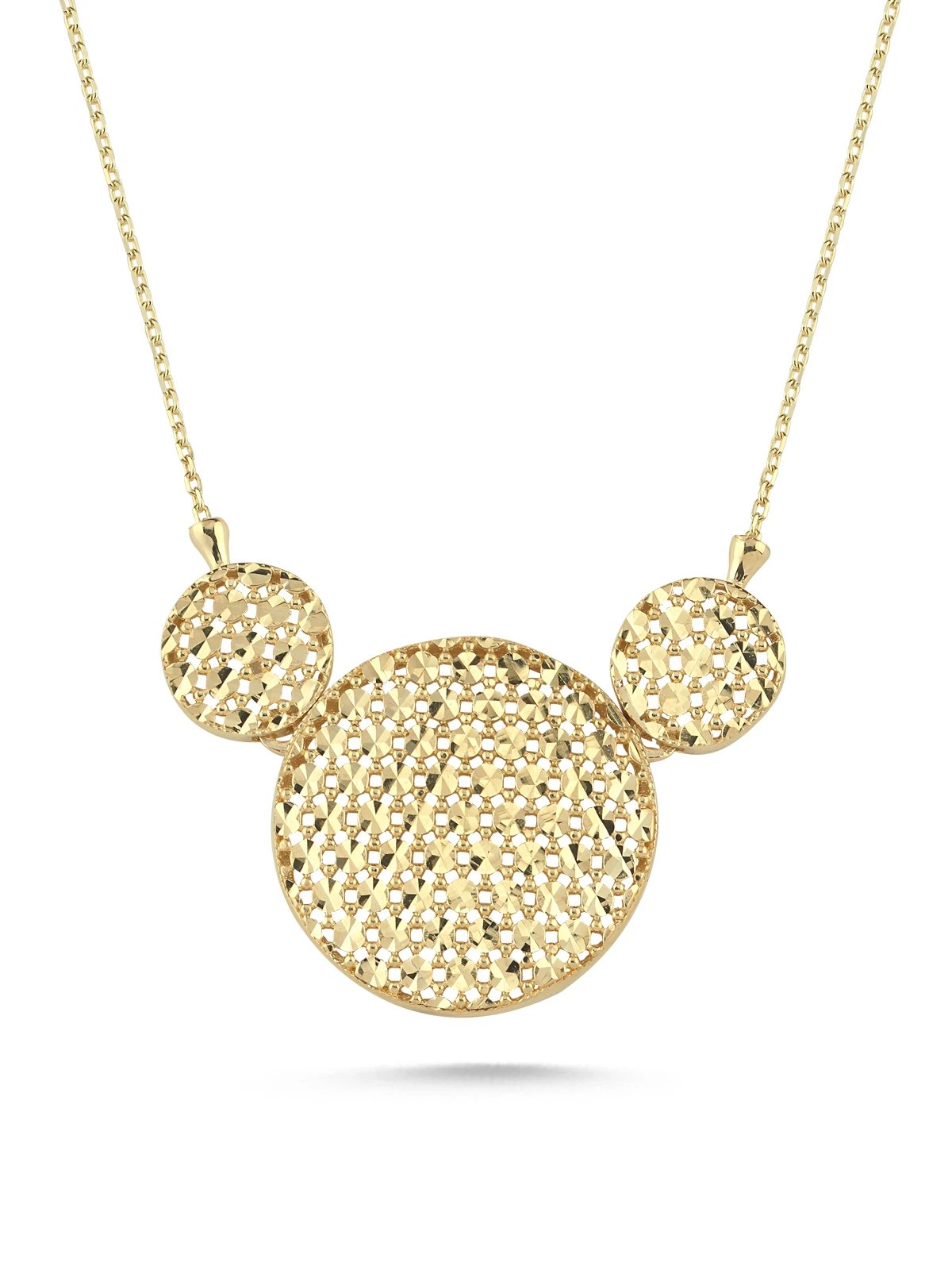 Üçlü Işık Altın Kolye