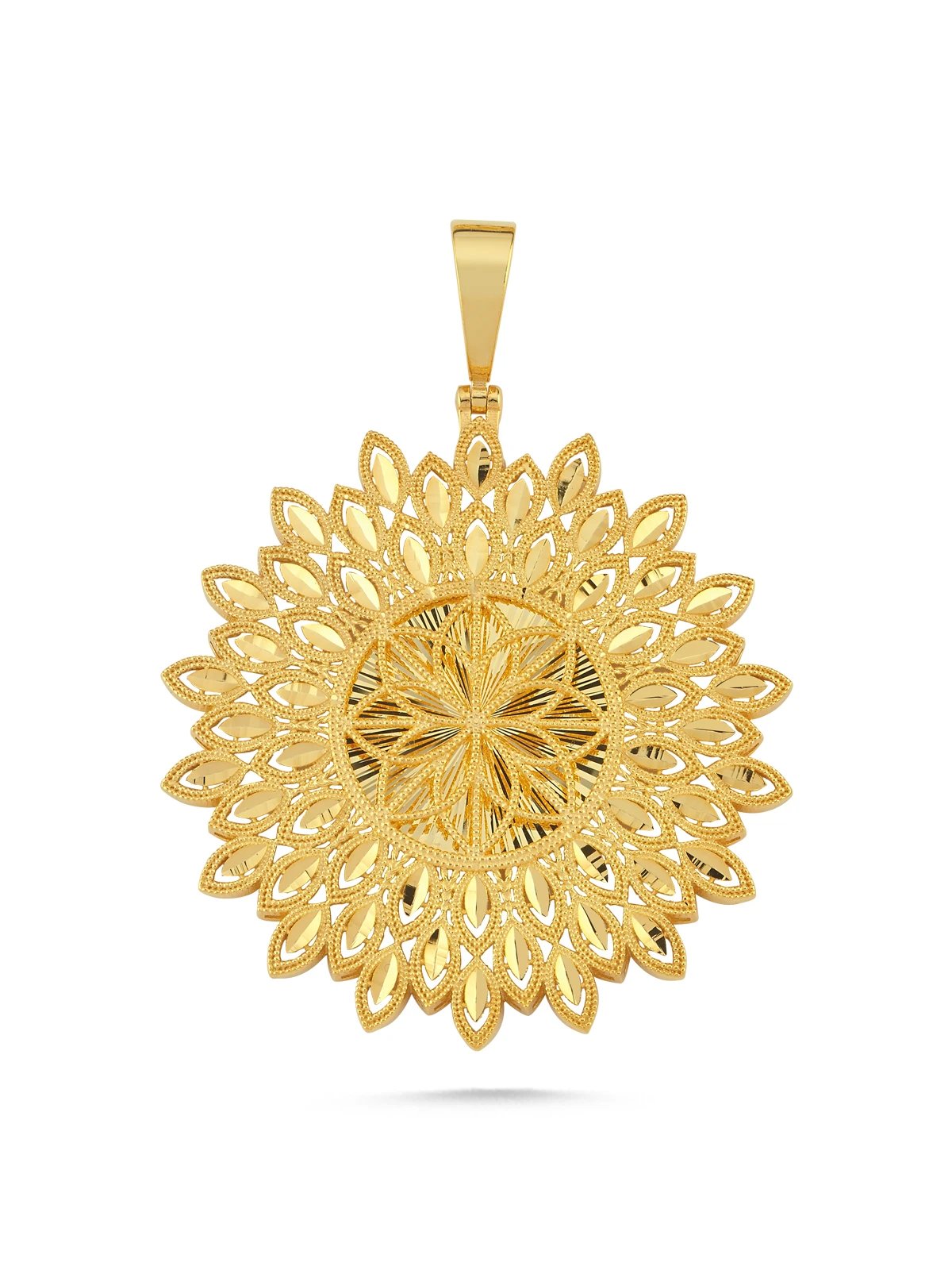 Nakkaş Güneşi Altın Kolye Ucu