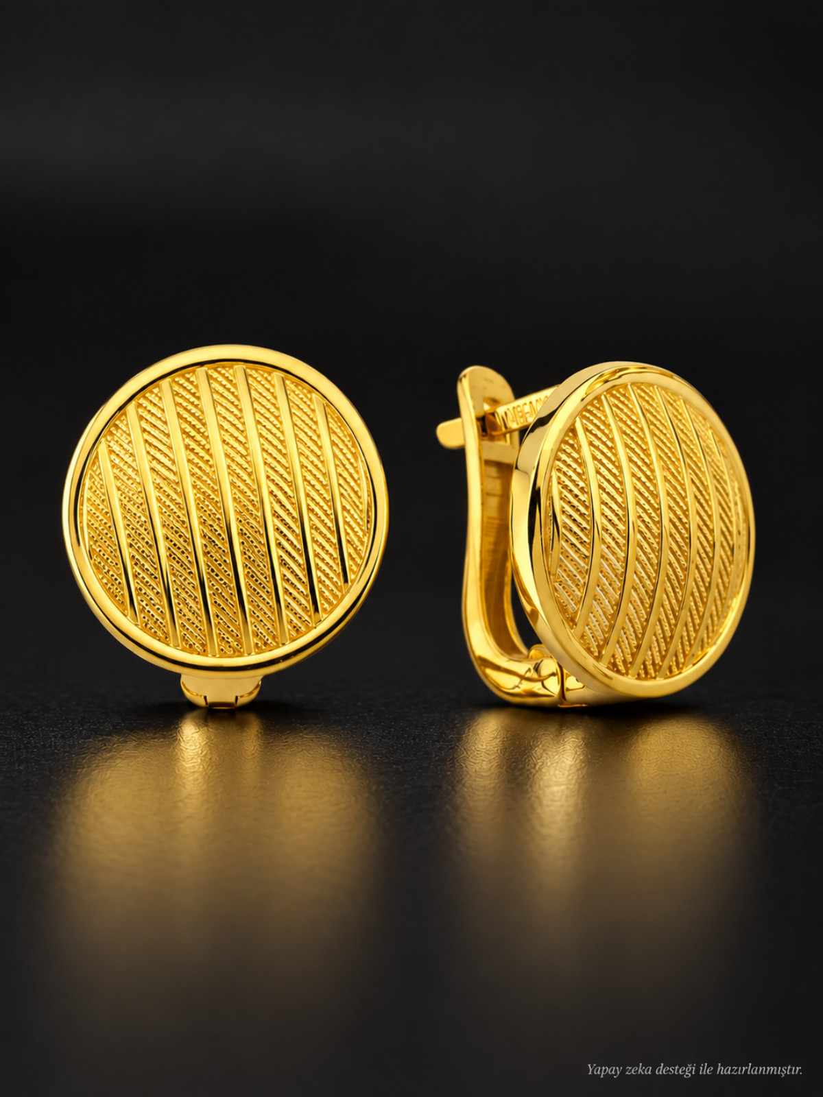 Hasır Desen Altın Mini Set