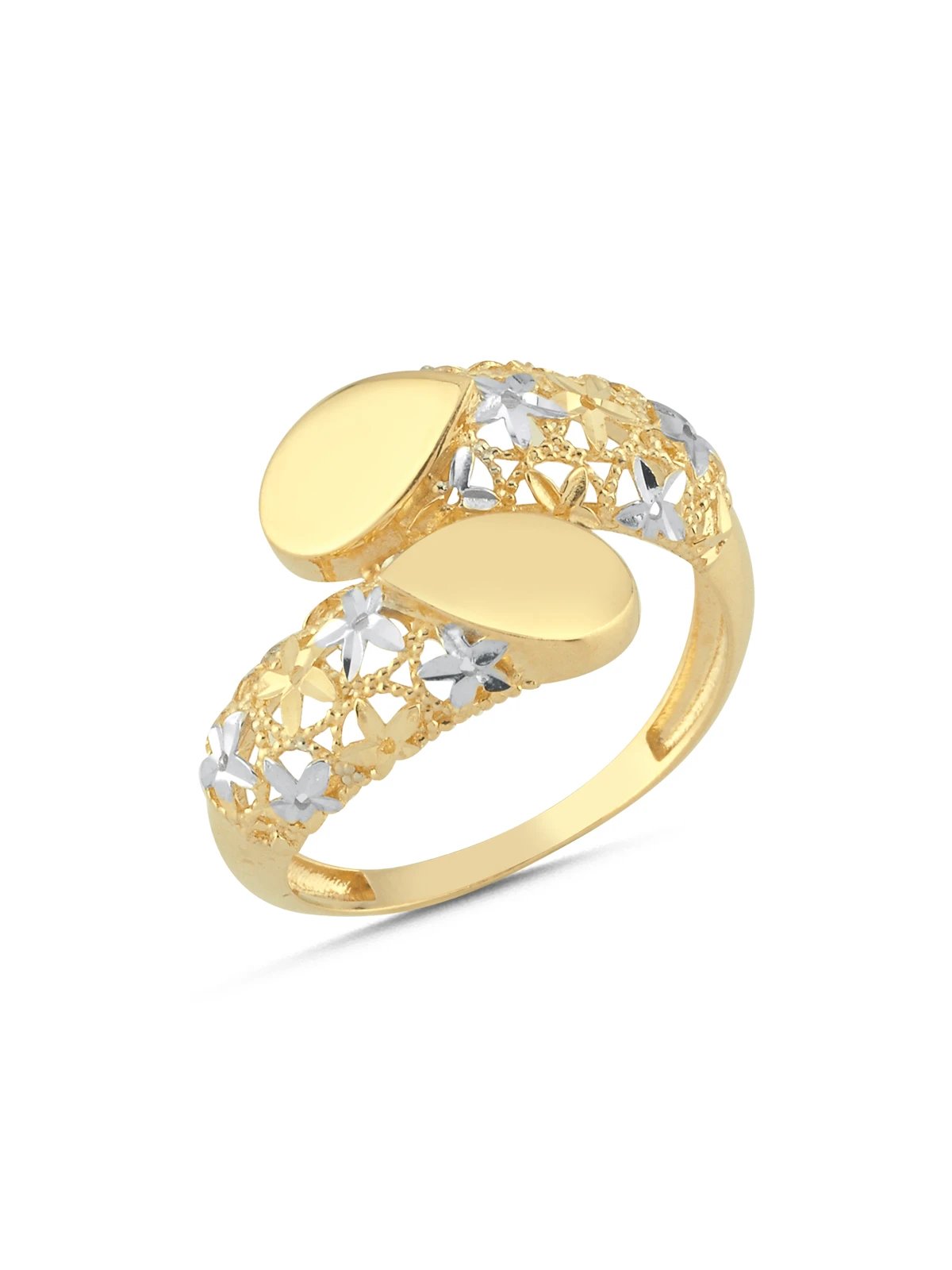 Damla Motif Altın Yüzük