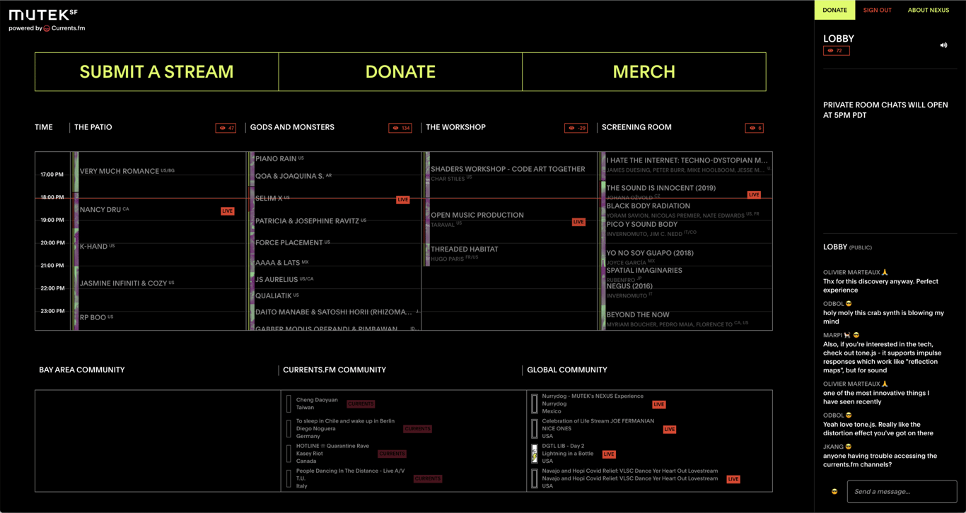 A Music Festival, in this Pandemic?! How Mutek.SF shook up the virtual  event scene — Talon Entertainment - Audio Visual