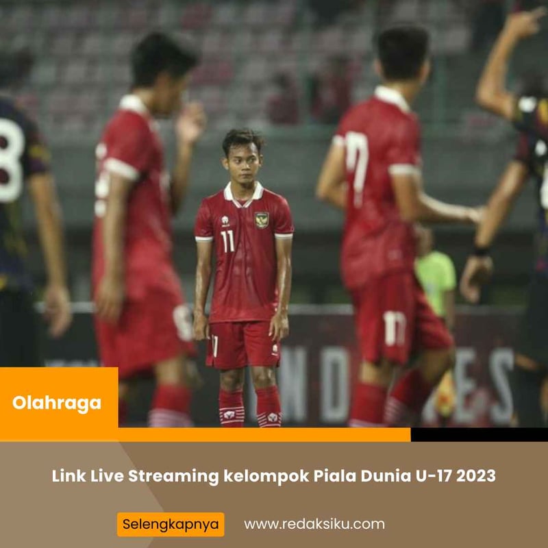 Link Live Streaming kelompok Piala Dunia U-17 2023