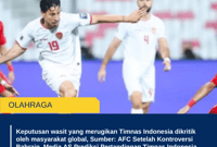 Keputusan wasit yang merugikan Timnas Indonesia dikritik oleh masyarakat global, Sumber: AFC Setelah Kontroversi Bahrain, Media AS Prediksi Pertandingan Timnas Indonesia Vs China dengan Hasil Mengejutkan