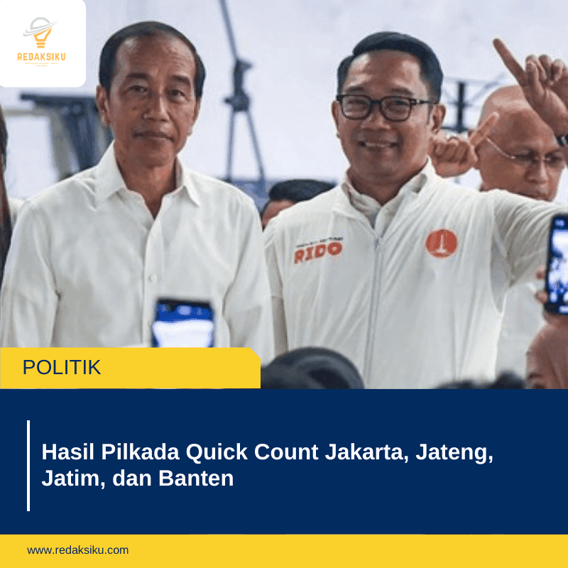 Hasil Pilkada Quick Count Jakarta, Jateng, Jatim, dan Banten