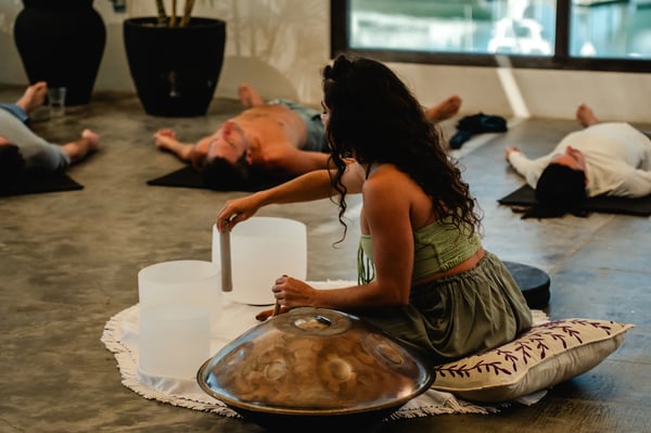 Sound bath session