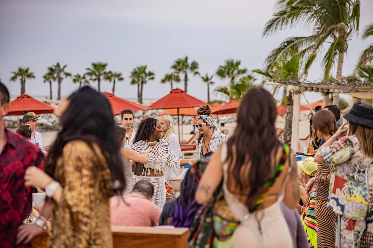 Beach party at Veleros