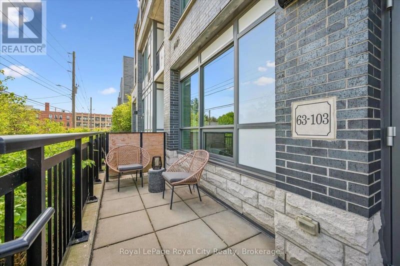 #103 63 Arthur Street South, Guelph (St. Patrick's Ward), Ontario, N1E0A8, Guelph (St. Patrick's Ward), Ontario — photo 1 of 5