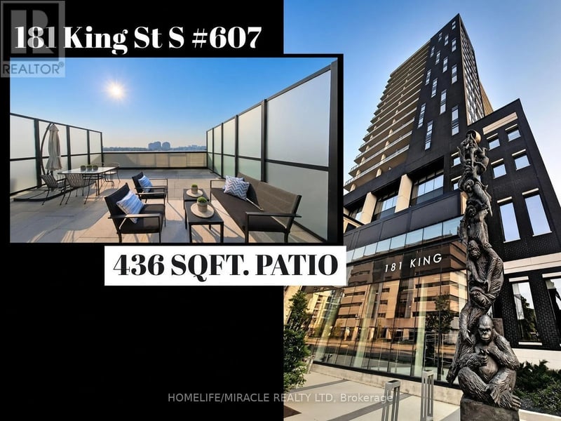 #607 181 King Street South, Waterloo, Ontario, N2J0E7, Waterloo, Ontario — photo 1 of 5