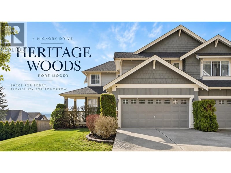 4 HICKORY Drive, Port Moody, British Columbia, V3H5L9, Port Moody, British Columbia — photo 1 of 5