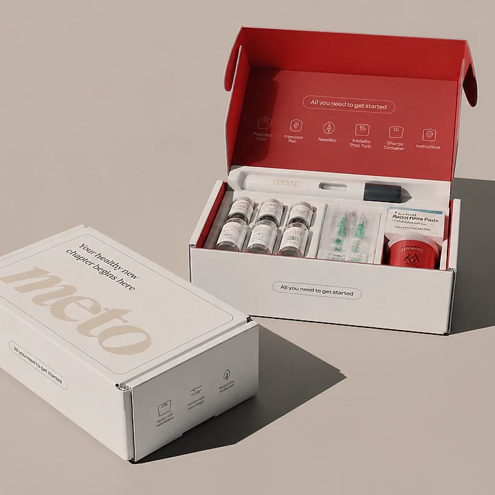 Meto insulated shipping box with vials