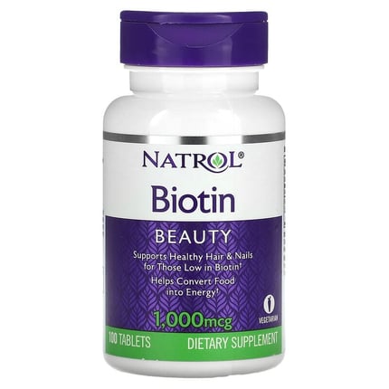 ناترول أقراص بيوتين 1000 ميكروغرام 100قرص Natrol Biotin 1000mcg