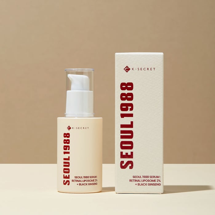 كي سيكريت سيروم بالريتينال 2% والجينسنغ الأسود 30مل KSECRET SEOUL 1988 Serum Retinal Liposome 2% + Black Ginseng