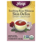 يوجي شاي مزيل سموم البشرة بالكركديه 16 كيس Yogi Tea Skin DeTox Soothing Rose Hibiscus