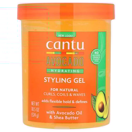 كانتو جل الافوكادو المرطب لتصفيف الشعر 524جم Cantu Avocado Hydrating Styling Gel