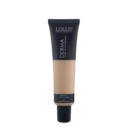 لوليس كريم اساس ديرما تغطية عالية Lollis Derma Make Up Coverage Porcelain Make Up Foundation