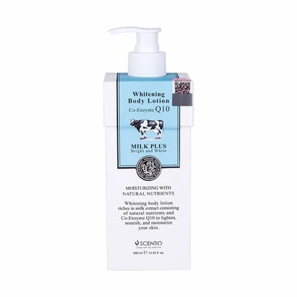 لوشن تفتيح الجسم بالحليب 400مل SCENTIOQ10 Brightening Body Lotion 400 ml Milk