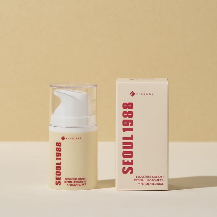 كي سيكريت كريم بالأرز المخمر 50مل KSECRET SEOUL 1988 Cream Retinal Liposome 1% + Fermented Rice