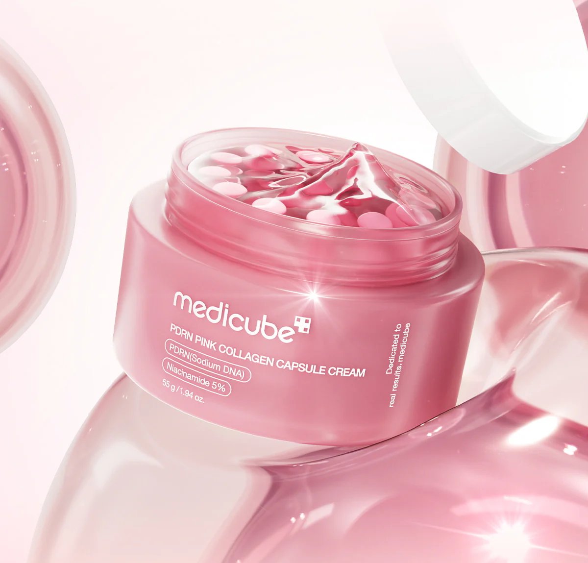 ميديكوب كريم كبسولات الكولاجين الوردي 55جم Medicube PDRN Pink Collagen Capsule Cream