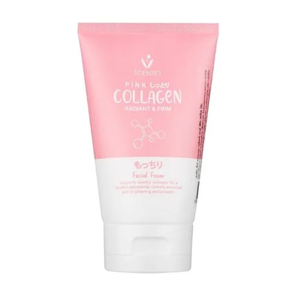رغوة تنظيف سينتيو الوردية للوجه بالكولاجين SCENTIO PINK COLLAGEN RADIANT & FIRM FACIAL FOAM