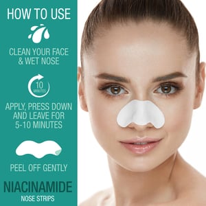 شرائط الأنف بالنياسيناميد 6 حبات Balance Active Formula Niacinamide Calm & Clear Purifying Nose Strips