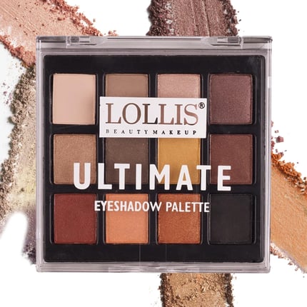 لوليس باليت ضلال العيون التميت 12 لون LOLLIS ULTIMATE EYESHADOW PALETTE 12 COLORS