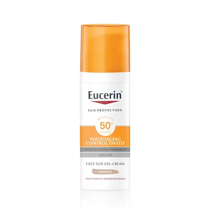 يوسرين كريم جل واقي شمس ملون 50مل Eucerin Sun Photoaging Control Tinted Gel-Cream