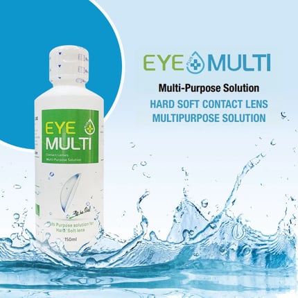 اي مالتي بلس محلول متعدد الاستخدامات للعدسات 150مل Eye Plus Multi-Purpose Lense Liquid Solution 150ml
