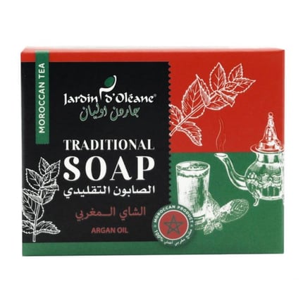 جاردن اوليان الصابون التقليدي الشاي المغربي Jardin D Oleane Traditional Soap With Moroccan Tea