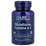 لايف إكستانشن كبسولات جلوتاثيون وسيستين وفيتامين سي 100 كبسولة Life Extension Glutathione Cysteine & C